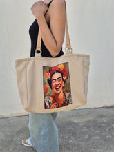 Charger l&#39;image dans la galerie, Sac en coton velours et cuir
