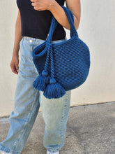 Charger l&#39;image dans la galerie, Sac en laine Bleu canard
