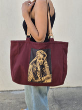 Charger l&#39;image dans la galerie, Sac en coton velours et cuir
