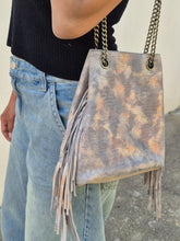 Charger l&#39;image dans la galerie, Sac en cuir et  daim vieux rose
