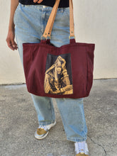 Charger l&#39;image dans la galerie, Sac en coton velours et cuir

