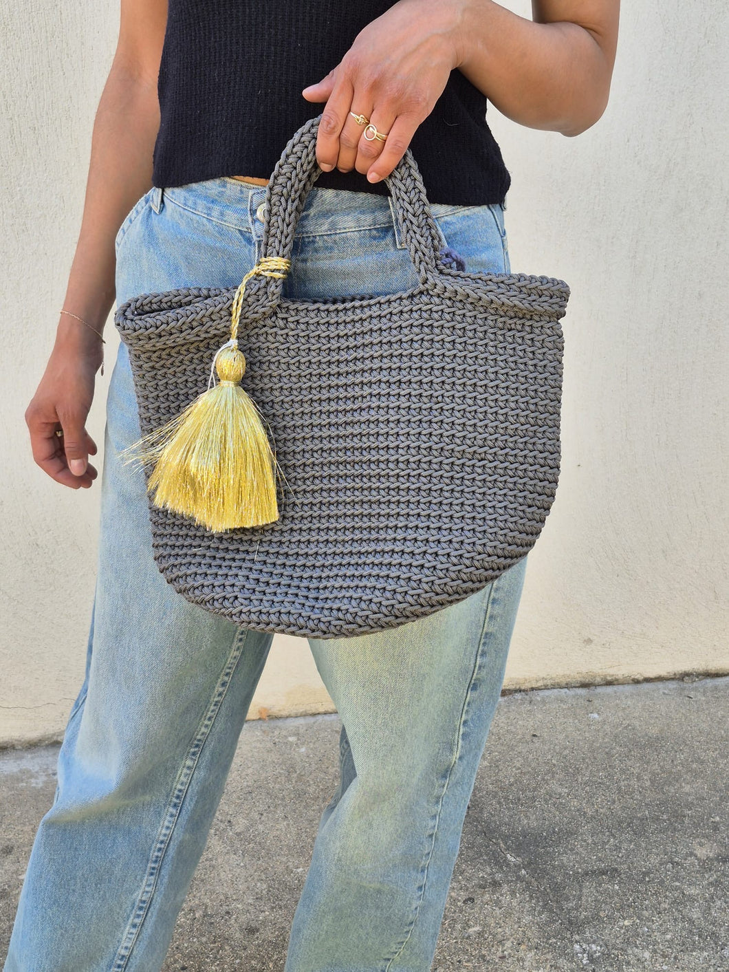 Sac en nylon gris