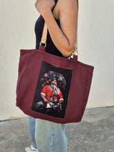 Charger l&#39;image dans la galerie, Sac en coton velours et cuir
