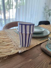Charger l&#39;image dans la galerie, 💜 Verre rayé violet – Artisanat marocain
