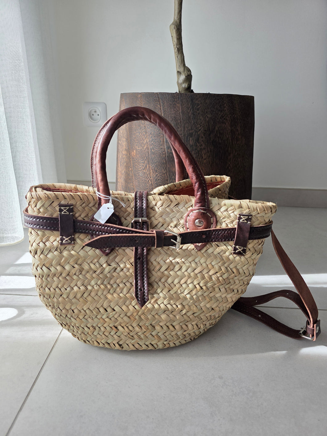 Sac à main en palmier tressé