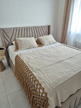 Charger l&#39;image dans la galerie, Ensemble couvre lit + 2 coussins frange
