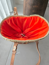 Charger l&#39;image dans la galerie, 🍊 Panier doublé orange – Anses longues en cuir
