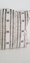Charger l&#39;image dans la galerie, Housse de coussin en soie blanc et noir
