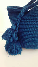 Charger l&#39;image dans la galerie, Sac en laine Bleu canard
