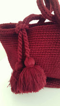 Charger l&#39;image dans la galerie, Sac en laine Bordeaux
