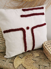 Charger l&#39;image dans la galerie, Housse de coussin design bordeaux
