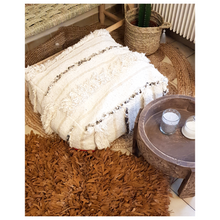 Charger l&#39;image dans la galerie, Pouf handira blanc

