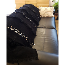 Charger l&#39;image dans la galerie, Tapis Handira Noir - 197x113cm
