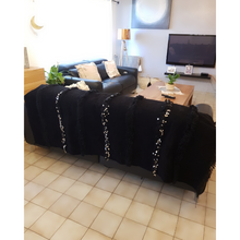 Charger l&#39;image dans la galerie, Tapis Handira Noir - 197x113cm
