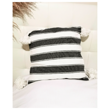 Charger l&#39;image dans la galerie, Housse de Coussin rayés anthracite
