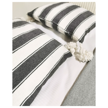 Charger l&#39;image dans la galerie, Housse de Coussin rayés anthracite

